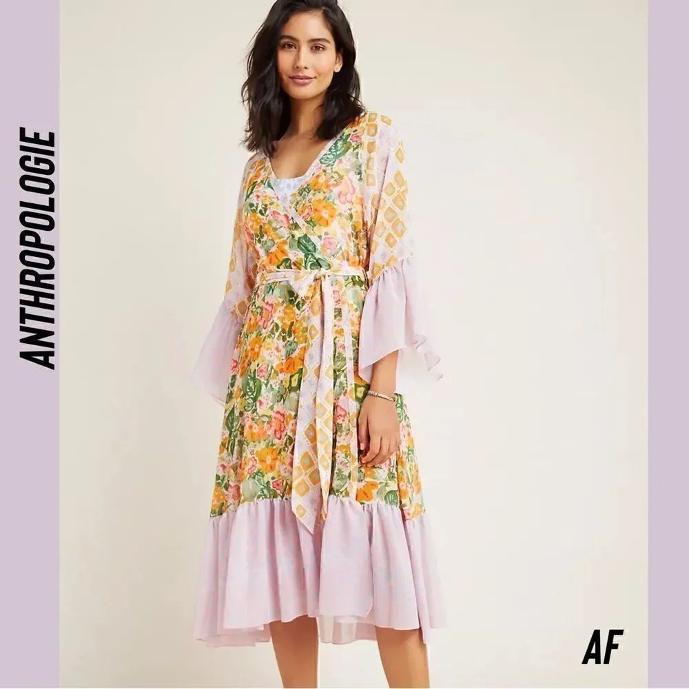ANTHROPOLOGIE BY ALJA HORVAT DAYLIGHT COVERUP KIMONO NEW SMALL